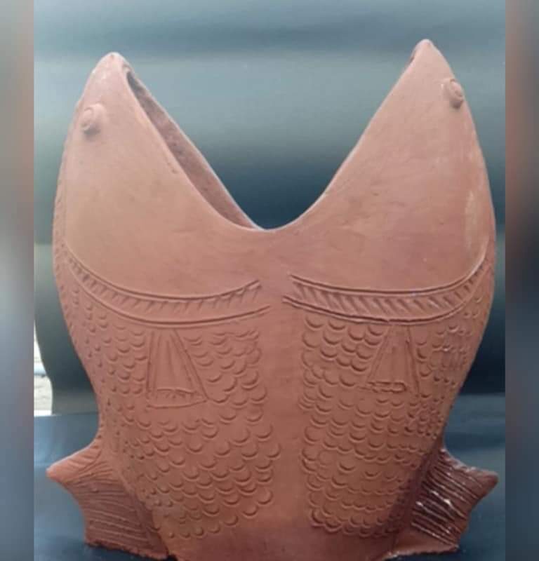 terracotta flower vase