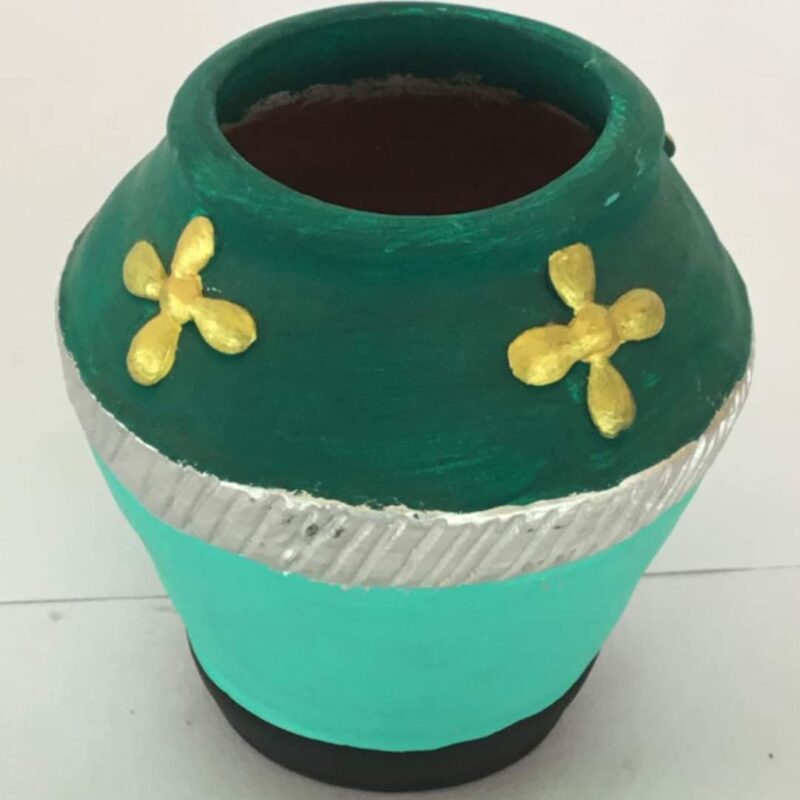 flower vase made of terracotta
